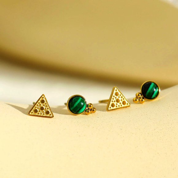 DALVE 2-Pair Stud Earrings Set - Picture 3 of 6